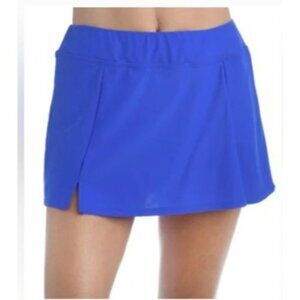 Lands End Womens Blue Swim Skirt Size 18 High Waisted womens
